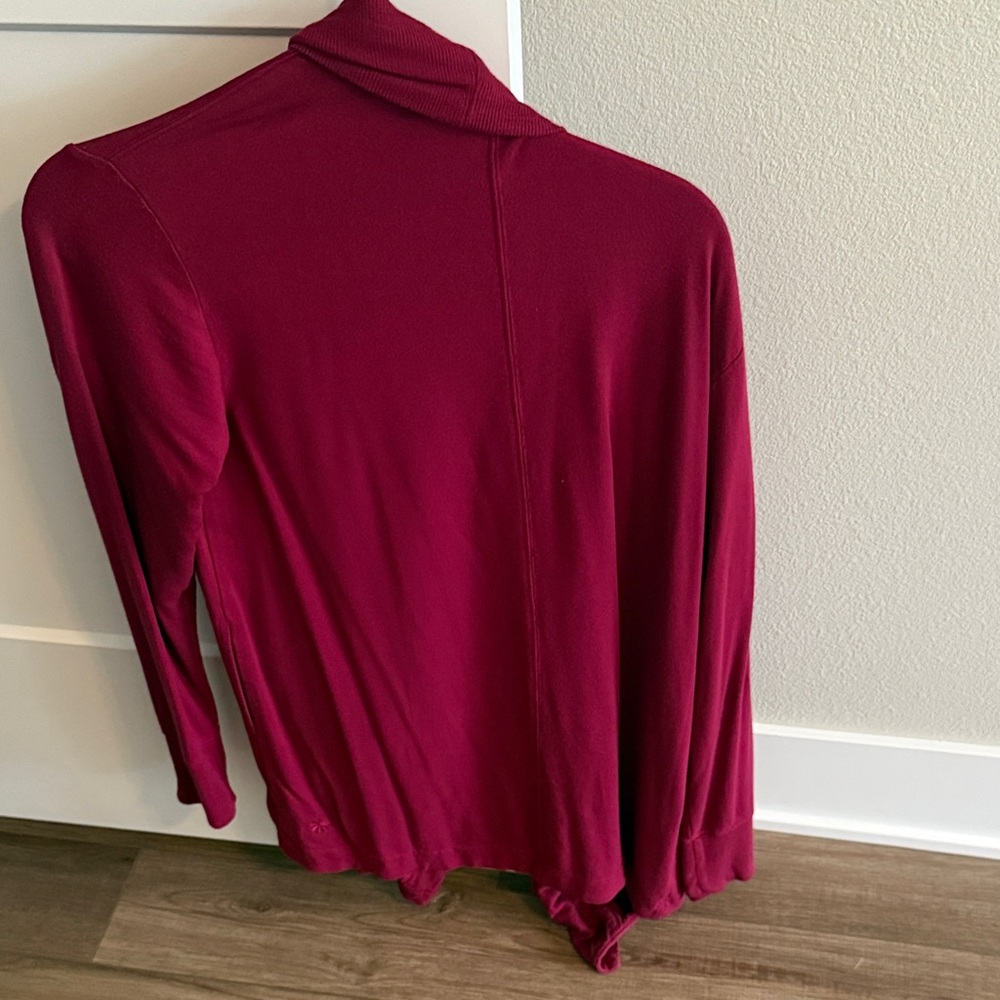 Athleta Women's Deep Red Cardigan - Picture 2 of 3